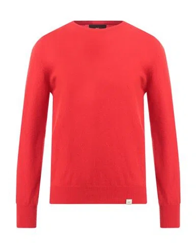 LIU •JO MAN LIU •JO MAN MAN SWEATER RED SIZE XXL VIRGIN WOOL, CASHMERE
