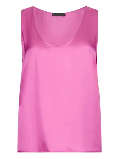 LIU •JO PEONY SATIN TOP