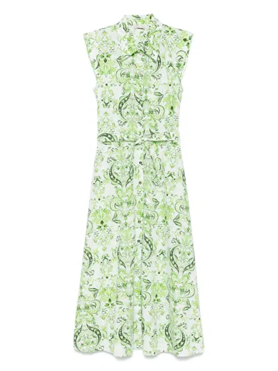 LIU •JO POPLIN MIDI DRESS