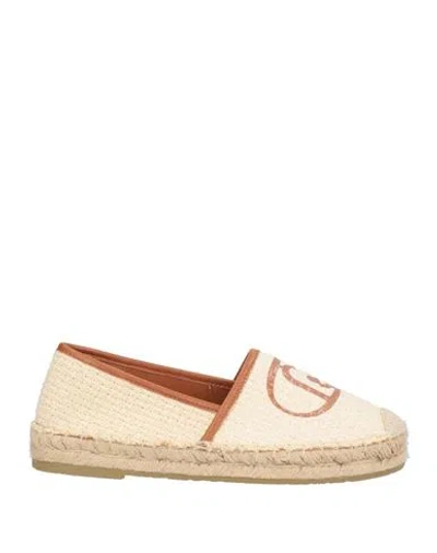 LIU •JO LIU •JO WOMAN ESPADRILLES BEIGE SIZE 6 TEXTILE FIBERS