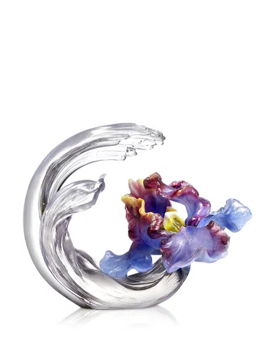 LIULI ARISING THROUGH CONTENTMENT IRIS FLORAL SCULPTURE