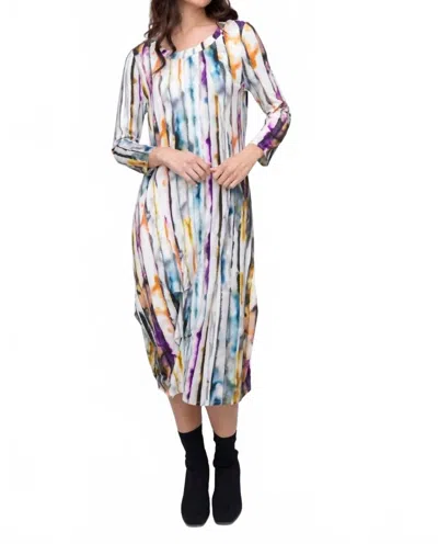 LIV BY HABITAT BLURRED LINES ANYTIME DRESS IN MULTI