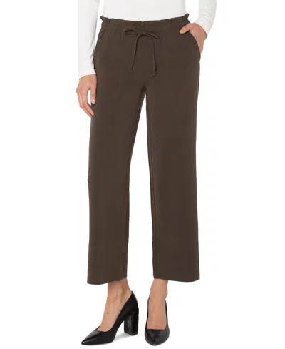 LIVERPOOL LOS ANGELES WOMEN'S PULL-ON WIDE-LEG CROP PANTS