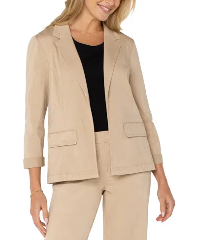 LIVERPOOL LOS ANGELES WOMEN'S TWILL FITTED BLAZER