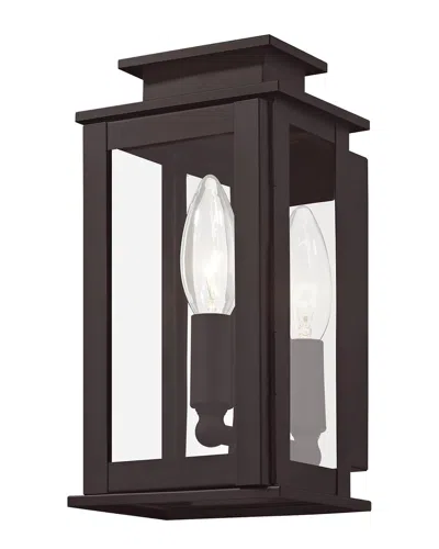 LIVEX LIGHTING LIVEX LIGHTING 1-LIGHT BRONZE OUTDOOR WALL LANTERN