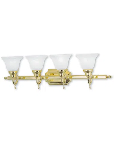 LIVEX LIGHTING LIVEX FRENCH REGENCY 4-LIGHT POLISHED BRASS BATH-LIGHT