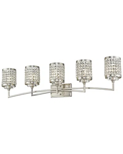 LIVEX LIGHTING LIVEX GRAMMERCY 5-LIGHT BRUSHED NICKEL BATH-LIGHT