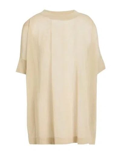 LIVIANA CONTI LIVIANA CONTI WOMAN SWEATER BEIGE SIZE 10 COTTON, POLYAMIDE