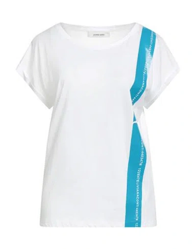 LIVIANA CONTI LIVIANA CONTI WOMAN T-SHIRT WHITE SIZE M COTTON