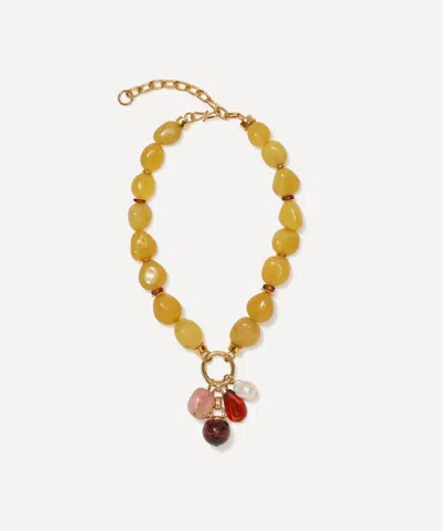 LIZZIE FORTUNATO LIZZIE FORTUNATO GOLD-PLATED CORDOBA CHARM NECKLACE