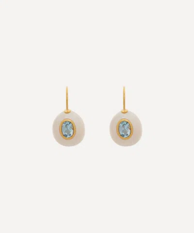 LIZZIE FORTUNATO LIZZIE FORTUNATO GOLD-PLATED PEARL PABLO DROP EARRINGS