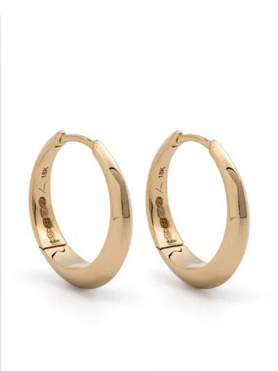 LIZZIE MANDLER FINE JEWELRY 18KT YELLOW GOLD LARGE CRESCENT HOOP EARRINGS