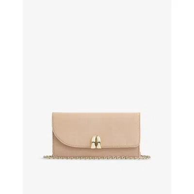LK BENNETT WOMENS BEI-TRENCH FLORENCE SUEDE CLUTCH BAG