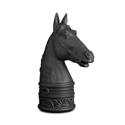 L'OBJET L'OBJET HORSE BOOKEND IN BLACK