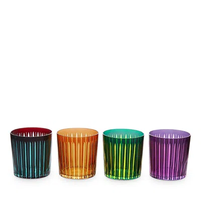 L'OBJET L'OBJET PRISM DOUBLE OLD-FASHIONED GLASSES, SET OF 4
