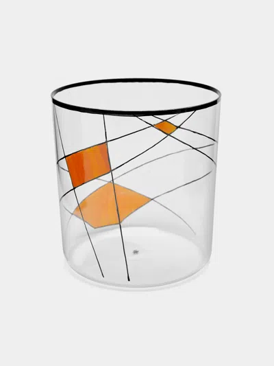 LOBMEYR NEO ENAMEL HAND-PAINTED CRYSTAL TUMBLER