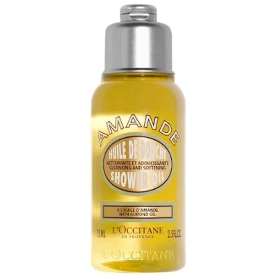 L'OCCITANE CLEANSING AND SOFTENING SHOWER OIL WITH ALMOND OIL MINI 2.5 OZ/ 75 ML