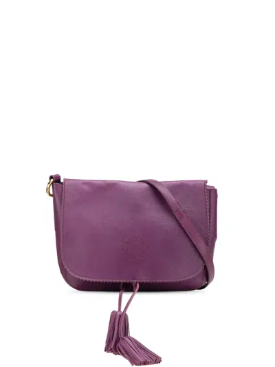LOEWE 2000-2015 NAPPA ANAGRAM TASSEL CROSSBODY BAG