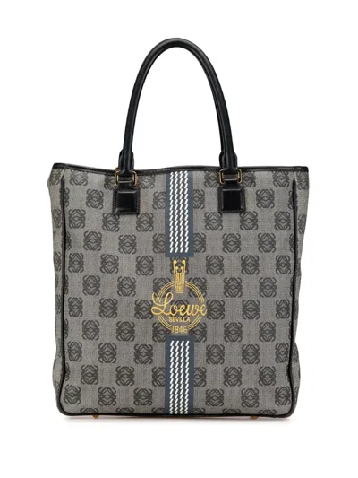 LOEWE 2010-2024 ANAGRAM CANVAS TOTE BAG