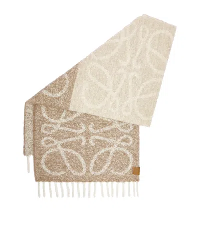 LOEWE ALPACA-BLEND ANAGRAM SCARF