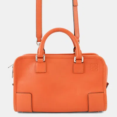 LOEWE AMAZONA 2WAYBAG ORANGE LEATHER