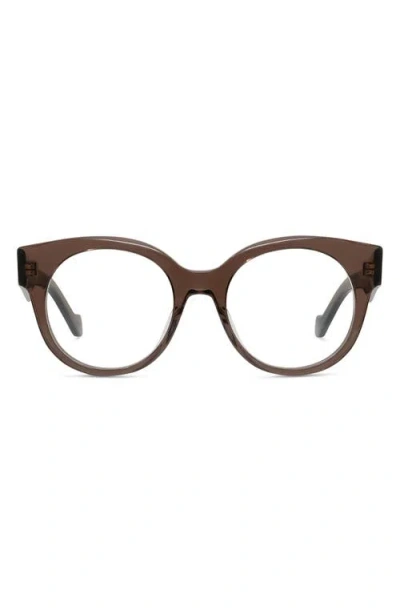 LOEWE LOEWE ANAGRAM 51MM ROUND OPTICAL GLASSES