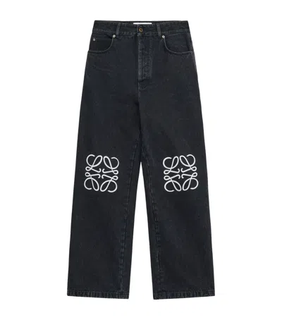 LOEWE ANAGRAM BAGGY JEANS
