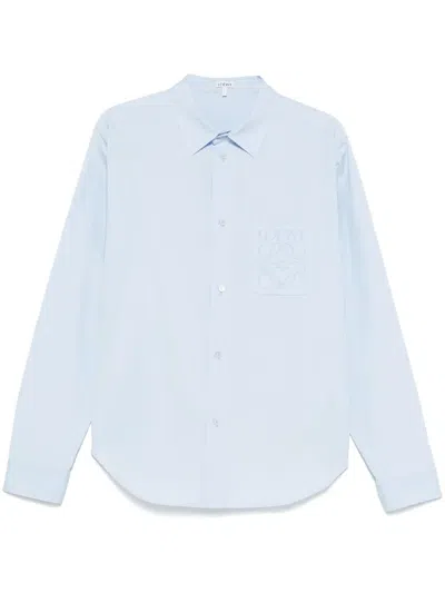 LOEWE ANAGRAM-EMBROIDERED SHIRT