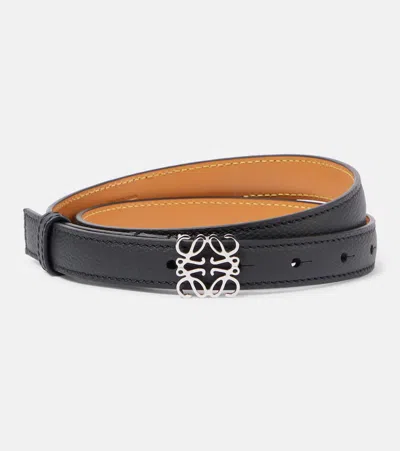 LOEWE ANAGRAM LEATHER BELT
