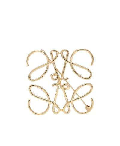 LOEWE LOEWE ANAGRAM PIN BROOCH