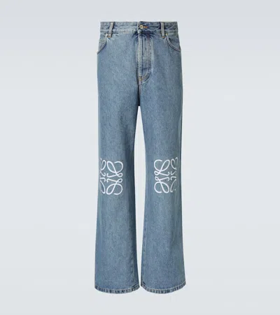 LOEWE ANAGRAM WIDE-LEG JEANS
