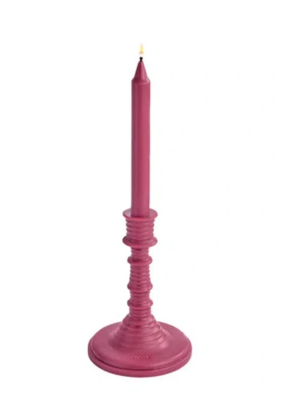 LOEWE LOEWE BEETROOT WAX CANDLEHOLDER 330G, WAX CANDLEHOLDER, CANDLESTICK-SHAPED CANDLE, FRUITY SCENT, FRE