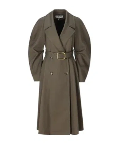 LOEWE LOEWE DOUBLE BREASTED BELTED TRENCH COAT