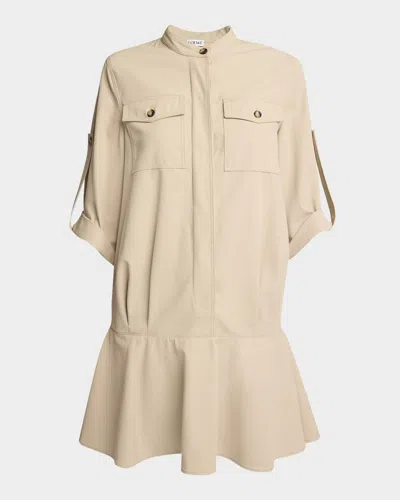 LOEWE BUTTON-FRONT UTILITY SHIRTDRESS