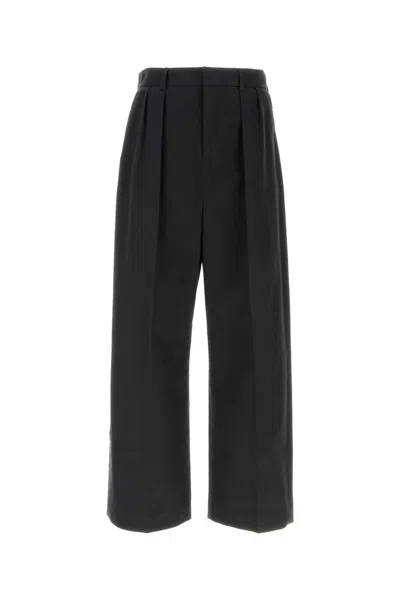 LOEWE CHARCOAL STRETCH COTTON PANT