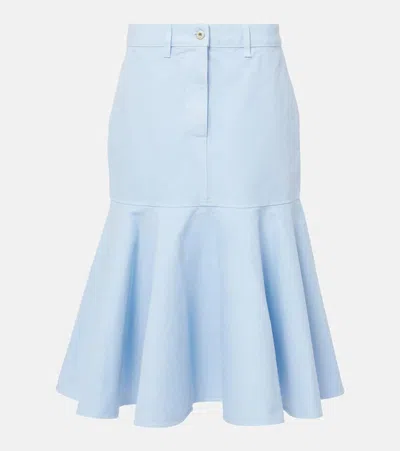 LOEWE COTTON MIDI SKIRT