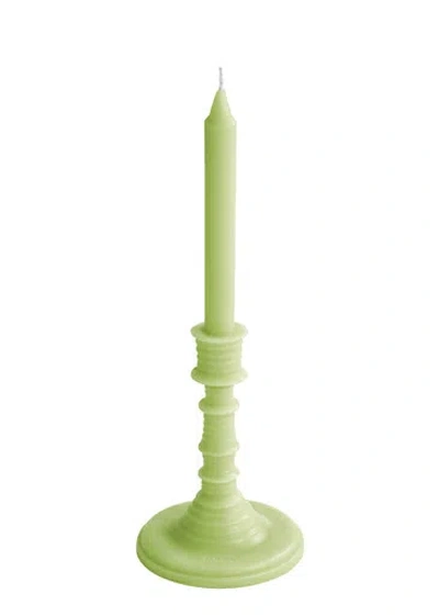 LOEWE LOEWE CUCUMBER WAX CANDLEHOLDER 350G, CANDLESTICK-SHAPED CANDLE, CUCUMBER ESSENCE, AQUATIC SCENT, JU