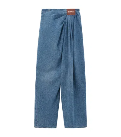LOEWE DRAPED JEANS