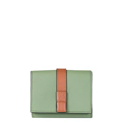 LOEWE LOEWE EMBOSSED ANAGRAM TRIFOLD CALFSKIN WALLET