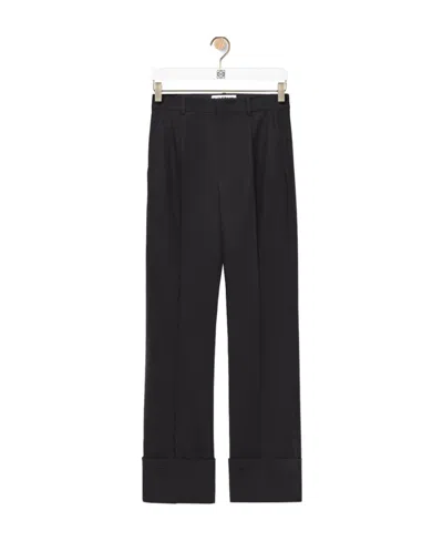 LOEWE FISHERMAN TURN-UP TROUSERS IN COTTON
