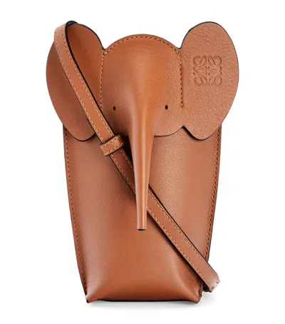 LOEWE LEATHER ELEPHANT POCKET BAG