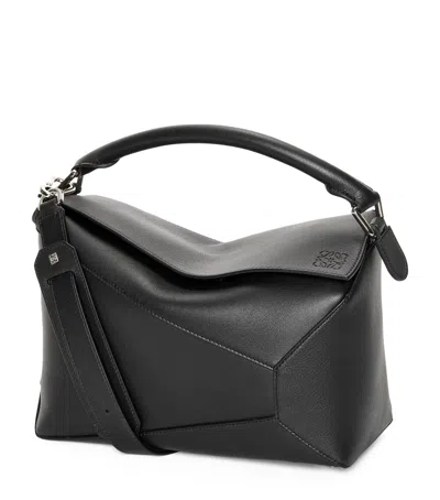 LOEWE LEATHER PUZZLE EDGE TOP-HANDLE BAG