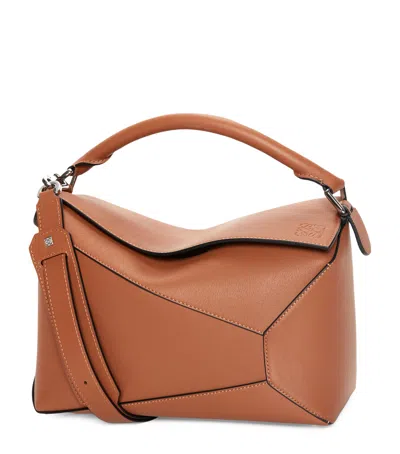 LOEWE LEATHER PUZZLE EDGE TOP-HANDLE BAG