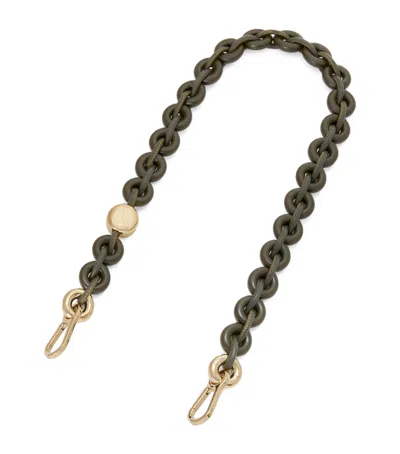 LOEWE LOEWE LEATHER TONAL DONUT BAG STRAP