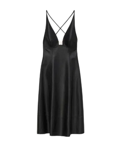 LOEWE ANAGRAM STRAPPY DRESS IN NAPPA