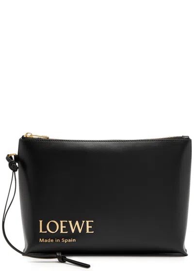 LOEWE LOEWE LOGO-PRINT LEATHER POUCH