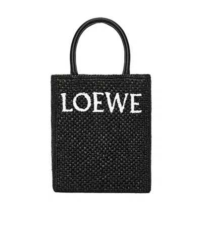 LOEWE LOEWE LOGO-EMBROIDERED WOVEN TOTE BAG