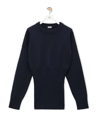 LOEWE LOEWE DROPPED SHOULDER KNITTED JUMPER