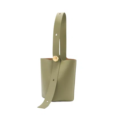 LOEWE MEDIUM PEBBLE BUCKET IN MELLOW CALFSKIN