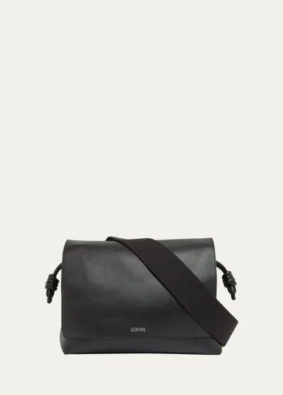 LOEWE MEN'S FLAMENCO LEATHER MESSENGER BAG